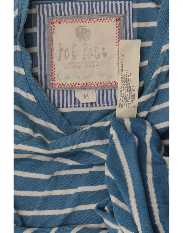 Fat Face Bărbați Tricou Top Mediu Albastru, Bumbac dungi