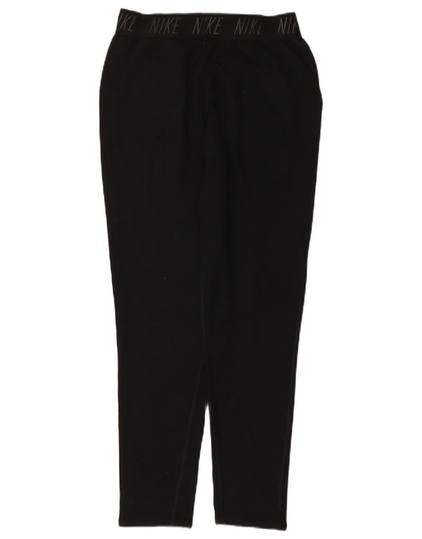Pantaloni de trening NIKE Dri Fit Graphic pentru femei UK 10 Small Black