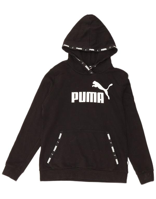 Pulover Puma Graphic Loose Fit pentru femei UK 10 Bumbac negru mic