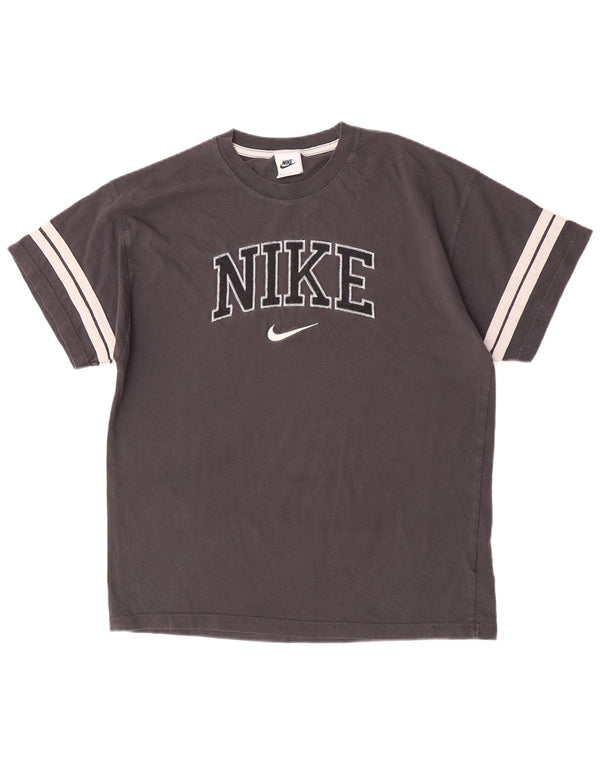 Tricou grafic Nike pentru bărbați Top, gri mediu, bumbac color bloc