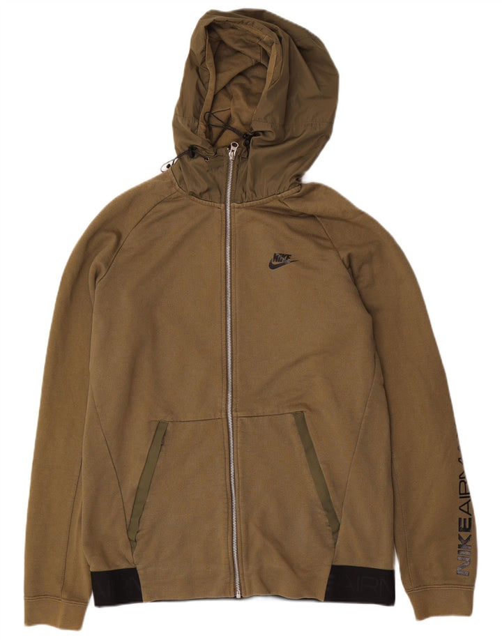 Pulover Nike Graphic Zip pentru bărbați, bumbac mediu kaki