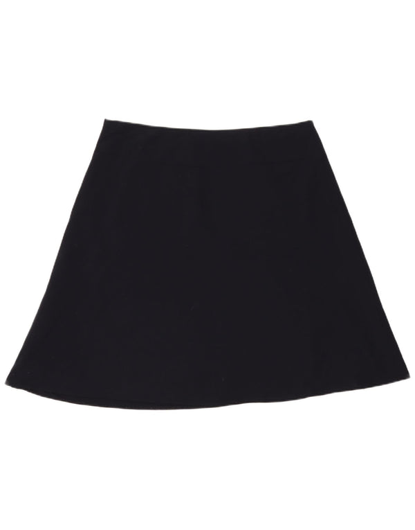 Fustă A-Line pentru femei Marks & Spencer UK 16 mare W36 poliester bleumarin