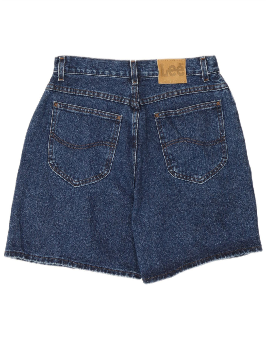 Pantaloni scurți din denim cu talie înaltă Lee W28 Medium Blue