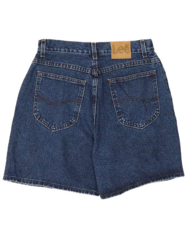 Pantaloni scurți din denim cu talie înaltă Lee W28 Medium Blue