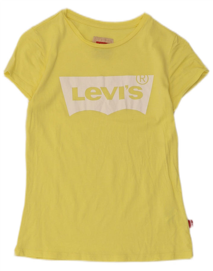 Tricou grafic Levi's pentru baieti Top 13-14 ani Galben Modal