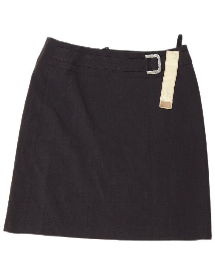 Fustă A-Line pentru femei Marks & Spencer UK 12 Medium W32 Poliester gri
