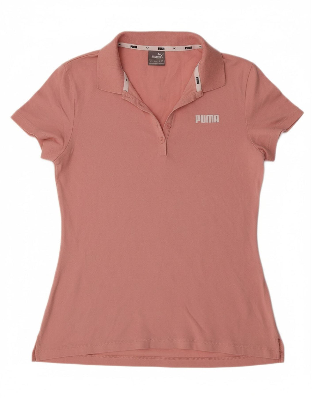 PUMA Womens Polo Shirt UK 14 Medium  Pink