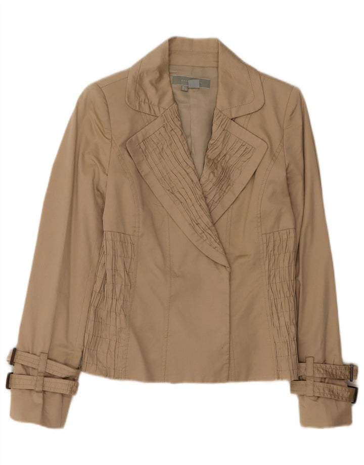 Jachetă Blazer pentru Damă Zara UK 8 Mic Bej Bumbac