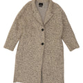 ZARA Womens Knit Overcoat UK 14 Medium Grey Flecked Polyester Vintage Zara and Second-Hand Zara from Messina Hembry 