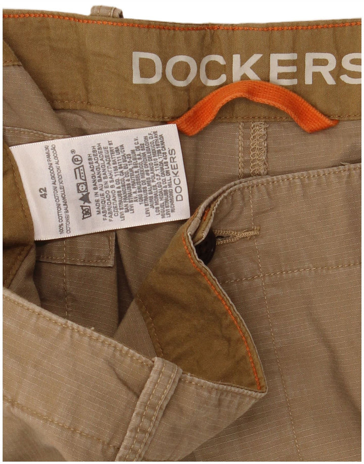 Pantaloni scurti cargo pentru bărbați DOCKERS W42 2XL bumbac bej
