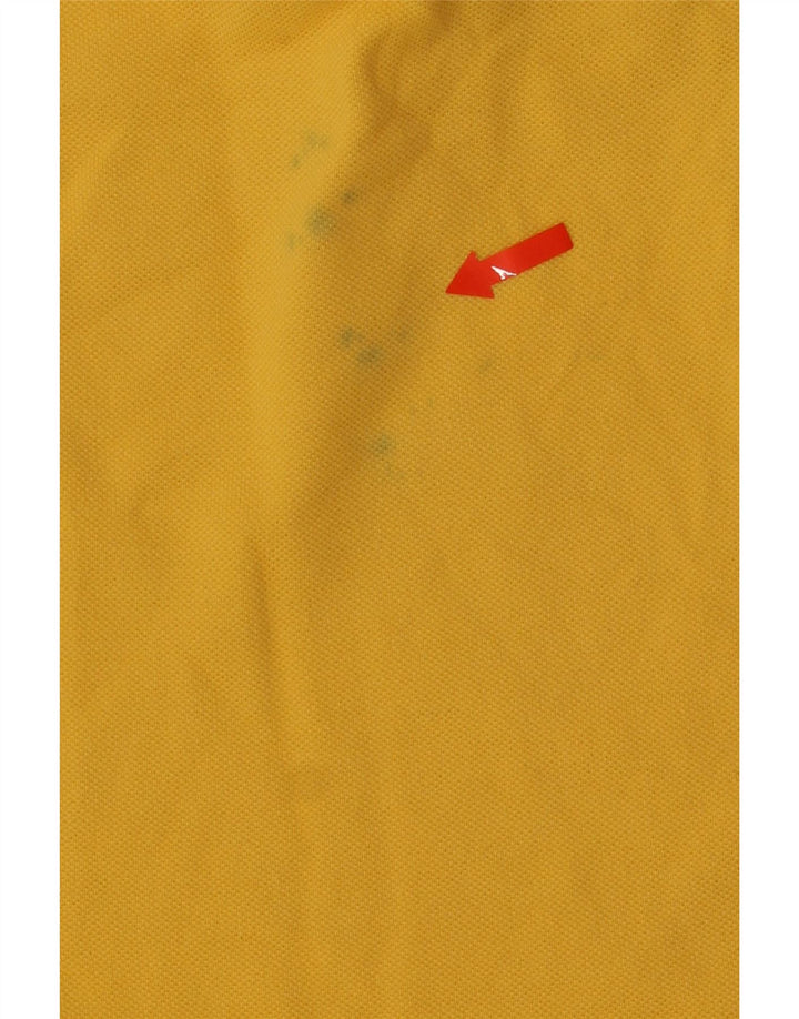 Cămașă polo pentru bărbați Kappa, bumbac galben mediu