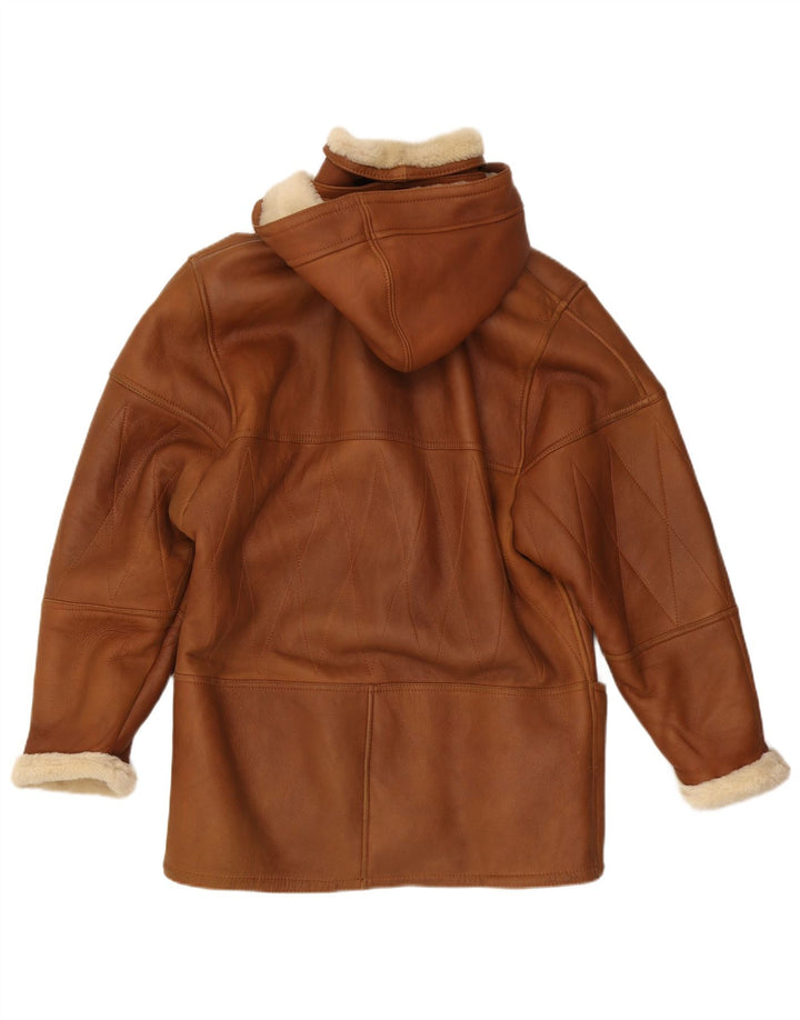 Palton din shearling cu glugă pentru femei Conbipel IT 42 maro mediu