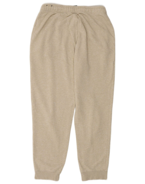 Nike Womens Tracksuit Trousers Joggers UK 12 Medium  Beige Flecked Cotton