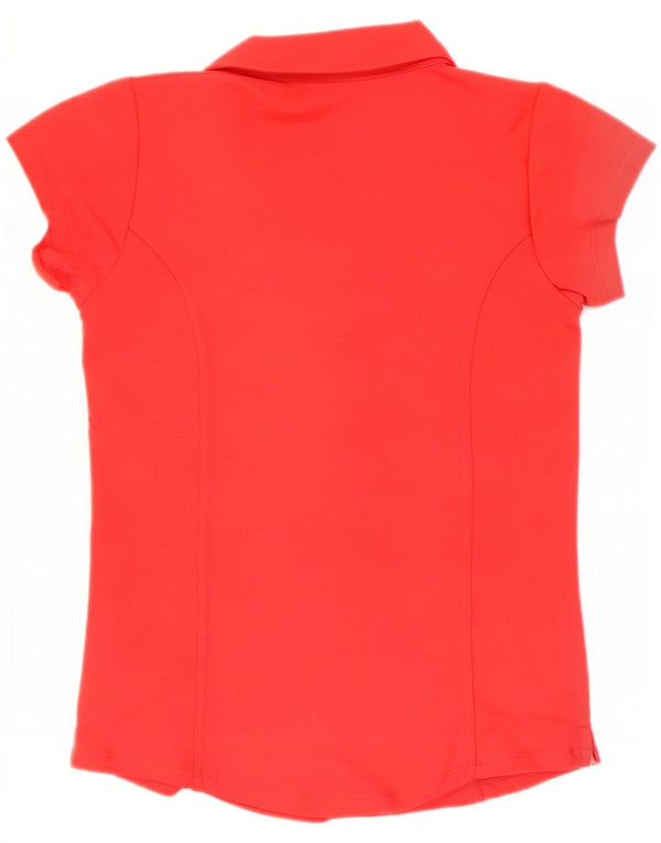 Tricou polo Guess pentru femei UK 12, bumbac roșu mediu