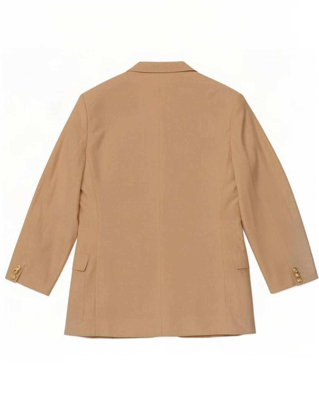 Jachetă Blazer Femei Max Mara cu 2 nasturi UK 12 Medium Bej Mătase
