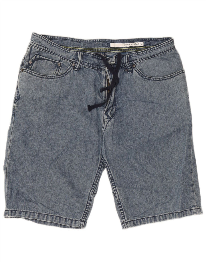 Pantaloni scurți din blugi pentru bărbați Dkny W31, bumbac albastru mediu