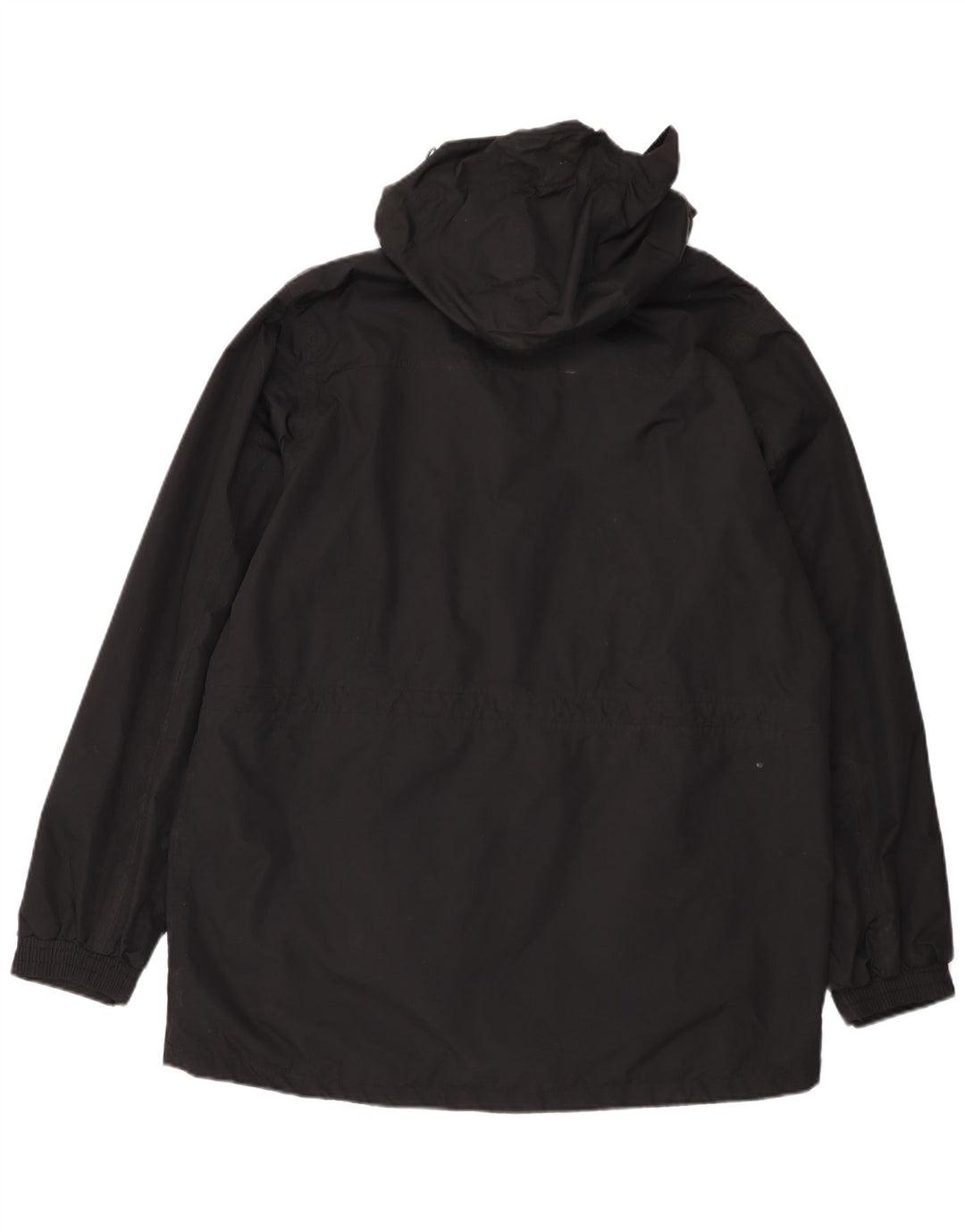 Pelenă de ploaie cu glugă pentru bărbați Mountain Warehouse UK 40, mare, negru, nailon