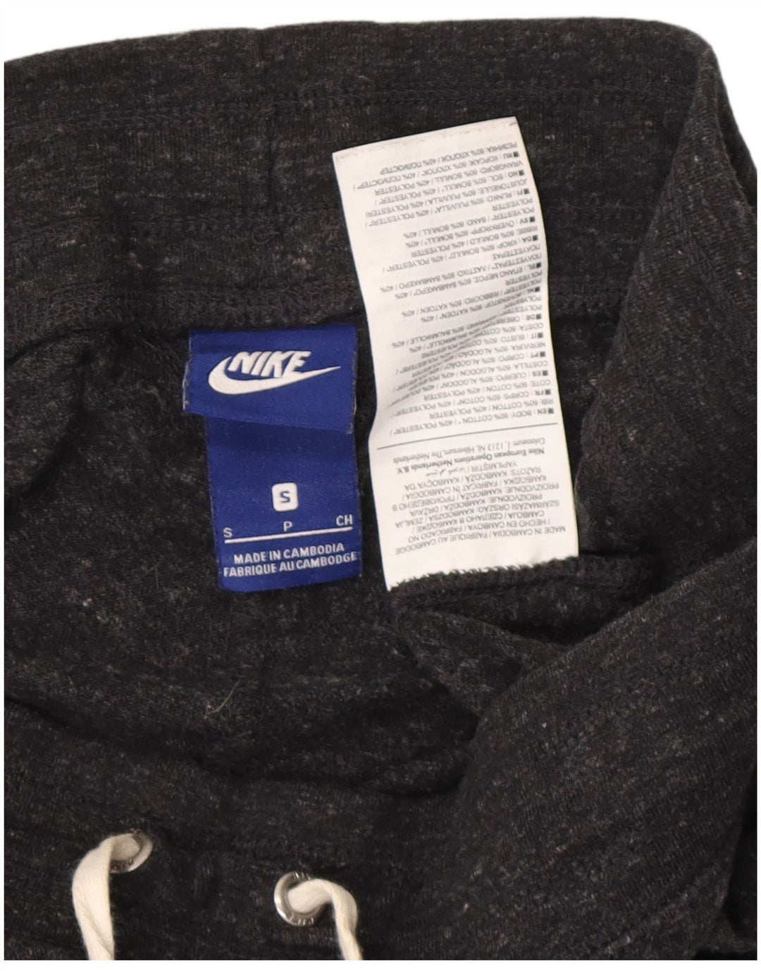 Pantaloni de trening grafic pentru femei NIKE Pantaloni de jogging UK 10 Small Gri Flecked