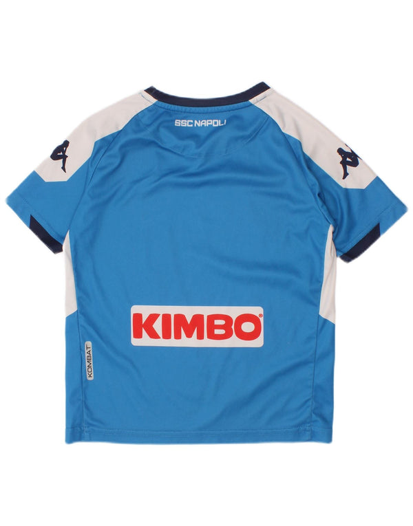 Tricou grafic pentru băieți Kappa Top 4-5 ani albastru color block