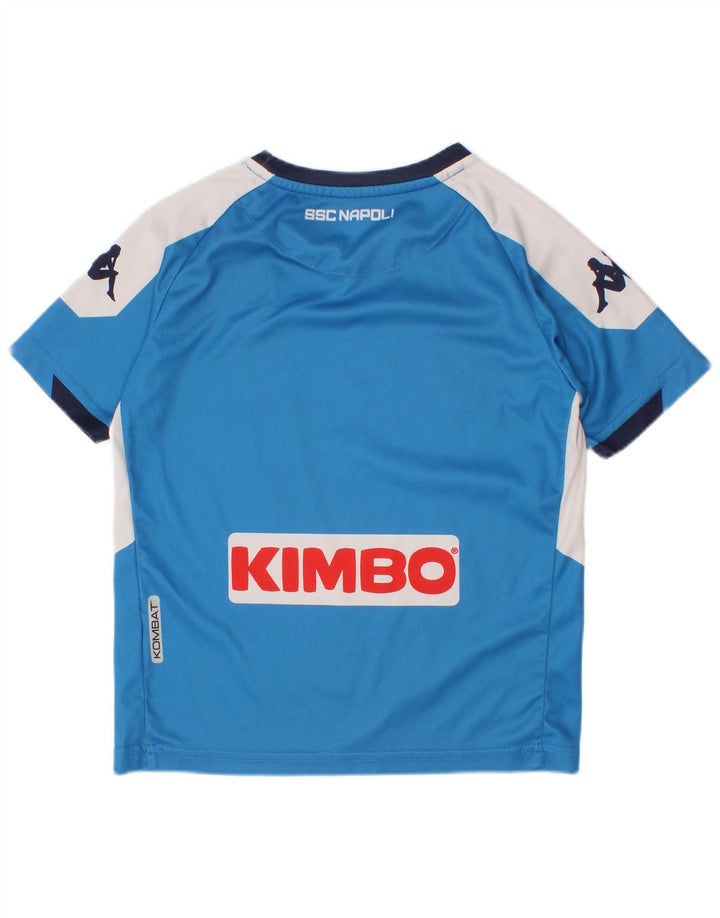 Tricou grafic pentru băieți Kappa Top 4-5 ani albastru color block