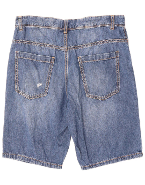 United Colors of Benetton Pantaloni scurți din denim pentru băieți 13-14 ani W32 3XL Albastru