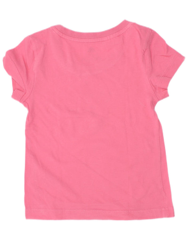 Tricou grafic Adidas Fete Top 5-6 Ani Roz Bumbac
