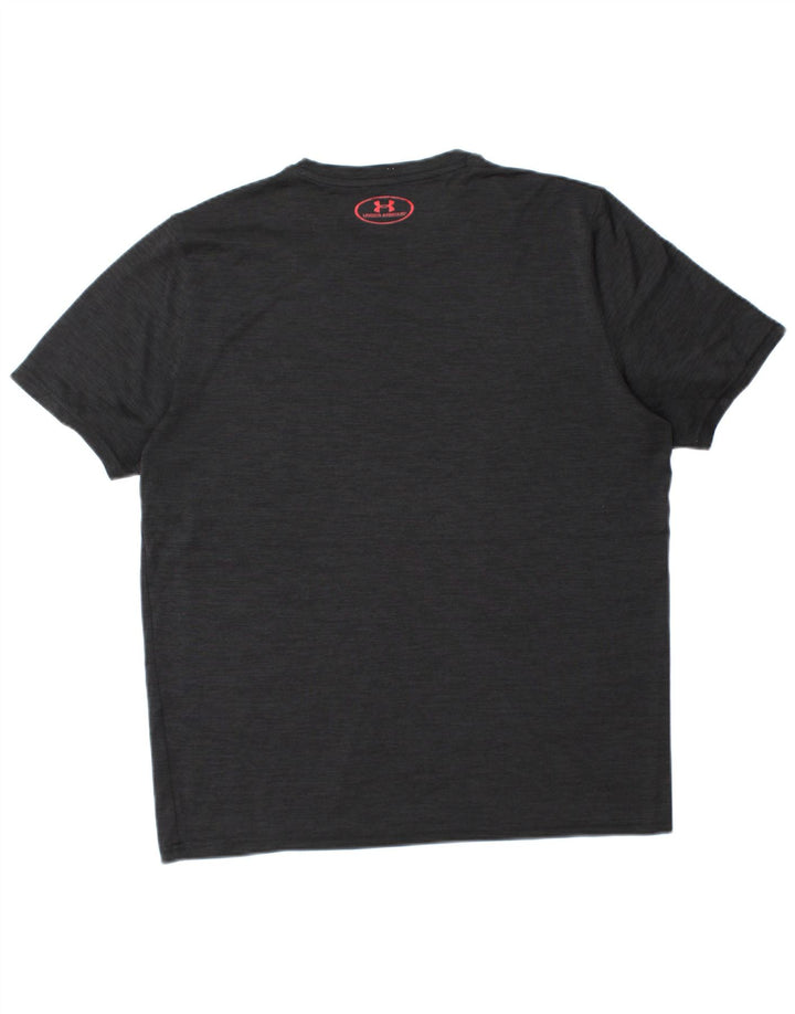 Tricou grafic pentru bărbați UNDER ARMOUR Heat Gear Top Mediu Negru