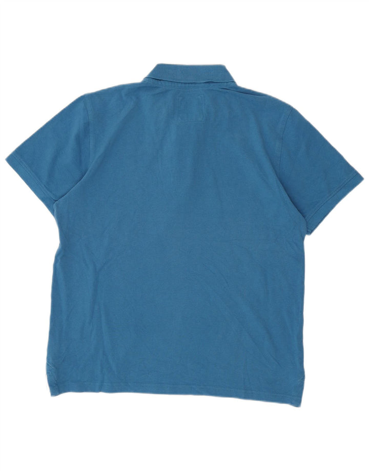 Crew Clothing Tricou polo pentru bărbați, bumbac albastru mediu
