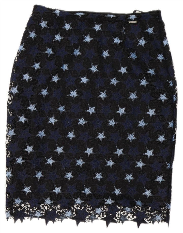 Fusta creion pentru femei Guess W27 Poliester bleumarin mic
