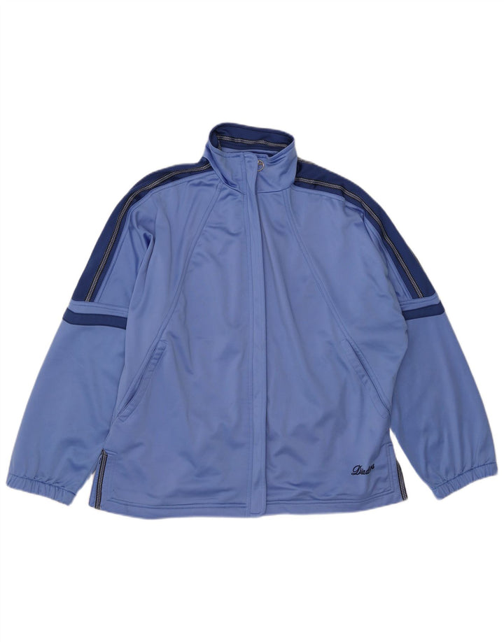 Jachetă de trening supradimensionată pentru femei Diadora UK 12 Medium Blue Colorblock
