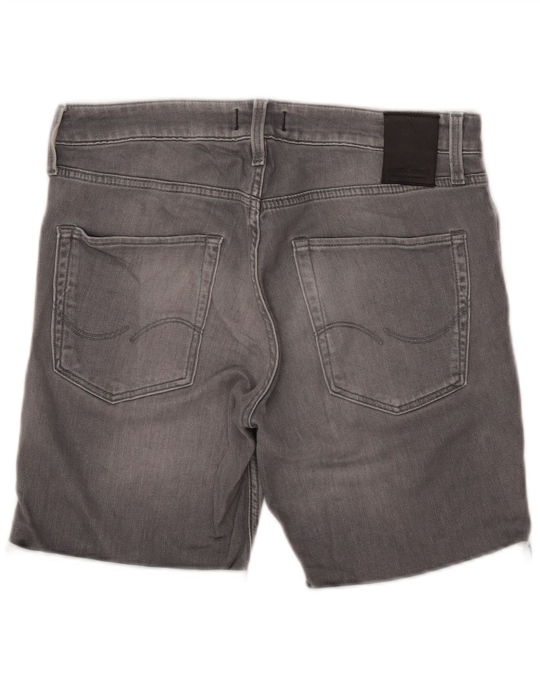 Jack & Jones Mens Denim Shorts Medium W32 Grey Polyester