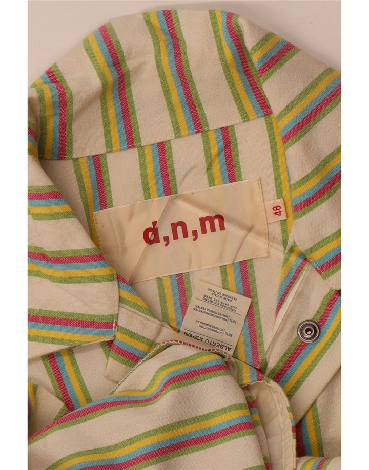 Bluză Cămașă Vintage Femei IT 48 XL Bumbac cu dungi multicolore