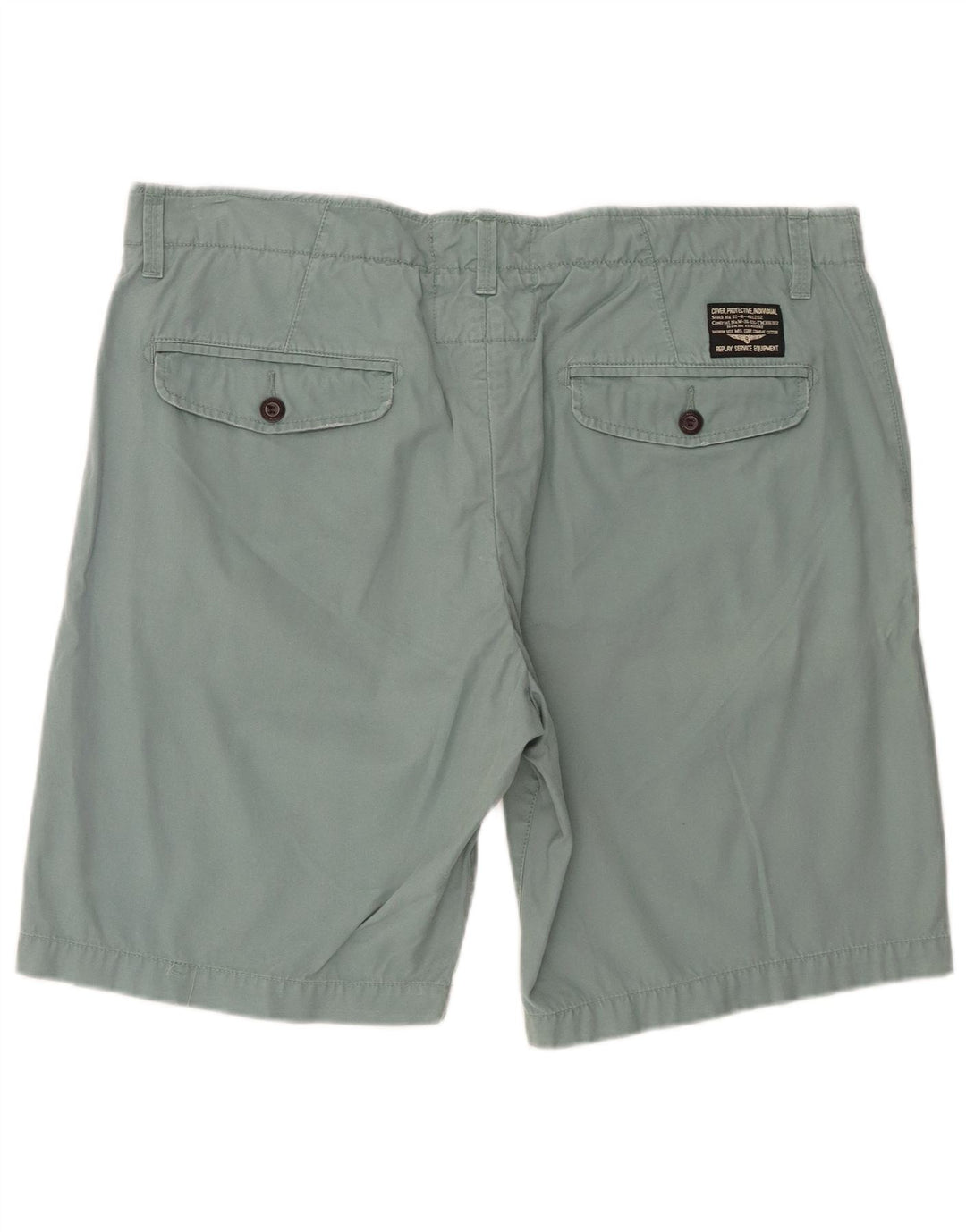 Pantaloni scurți chino obișnuiți pentru bărbați Replay W36 Large Green