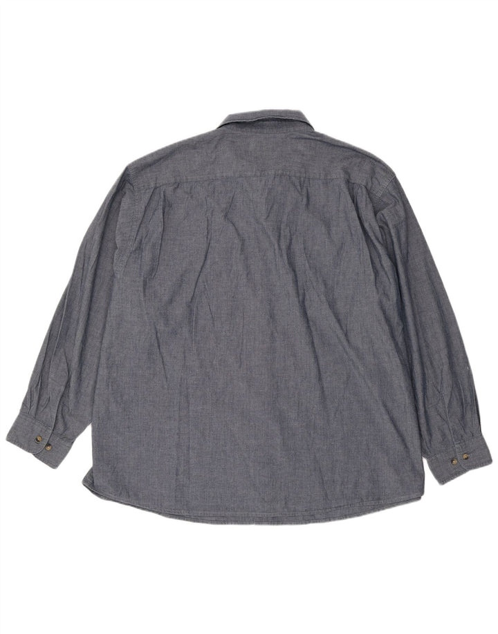 Cămașă pentru bărbați WRANGLER 3XL bumbac bleumarin