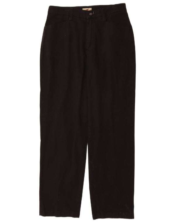 Pantaloni casual drepti pentru femei Lee US 6 Medium W28 L29 Bumbac negru