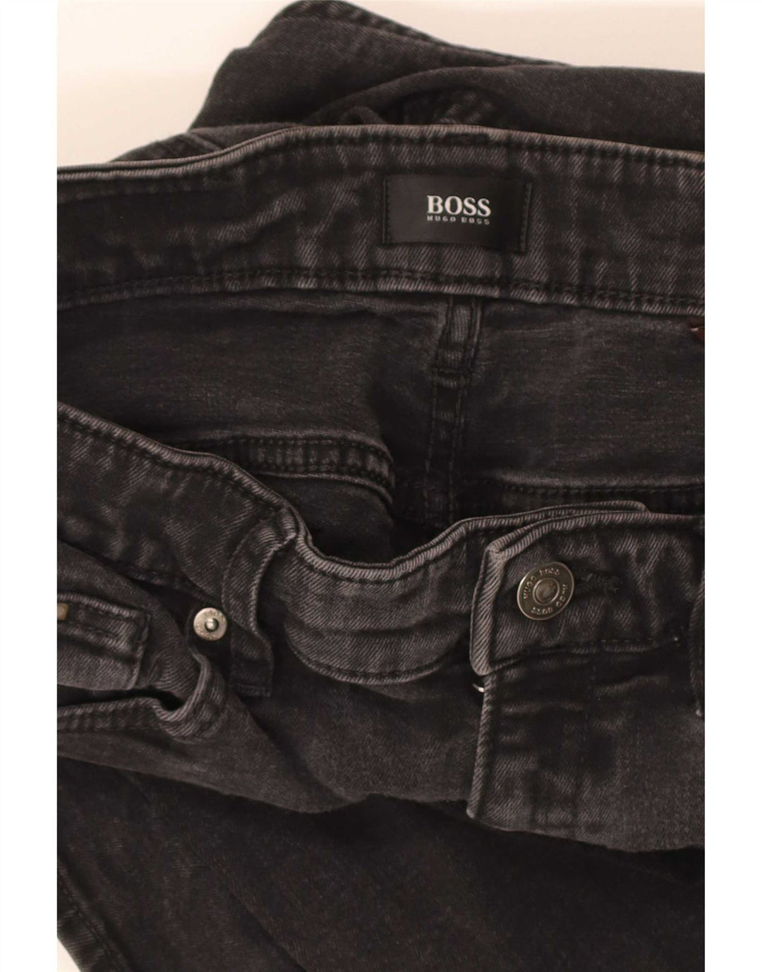 Blugi slim pentru bărbați Hugo Boss W30 L31 bumbac negru