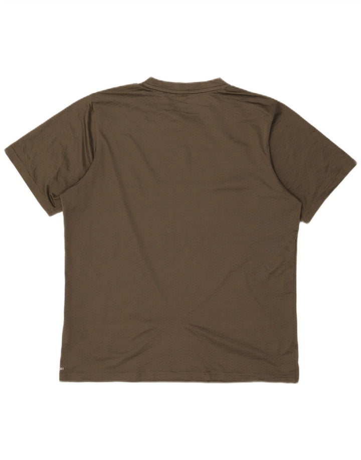 Tricou pentru bărbați Puma Top Large Kaki Poliester