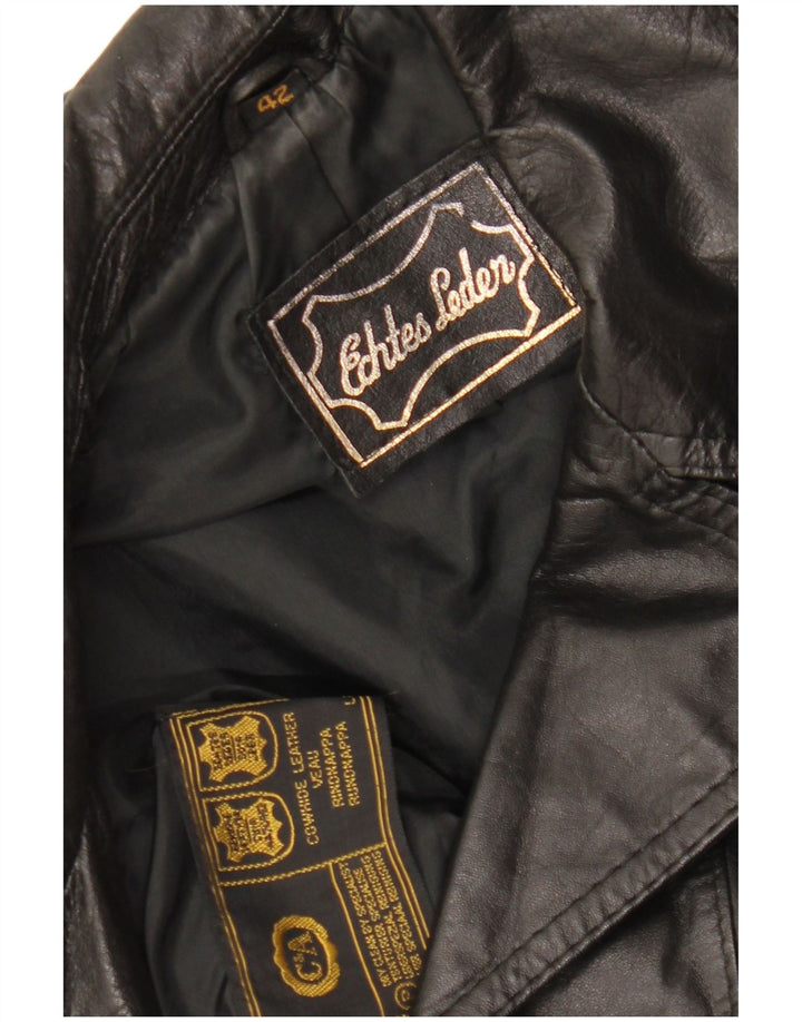 Jachetă de piele pentru femei C&A EU 42, mare, neagră