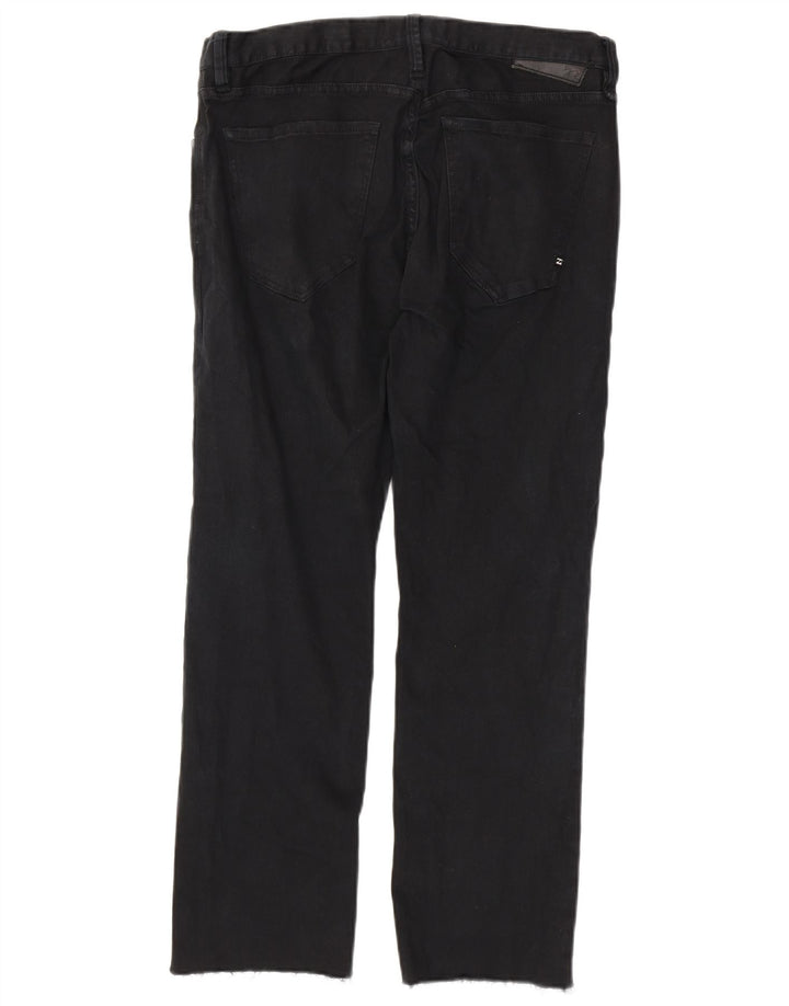 BILLABONG Blugi drepti pentru bărbați W32 L29 bumbac negru