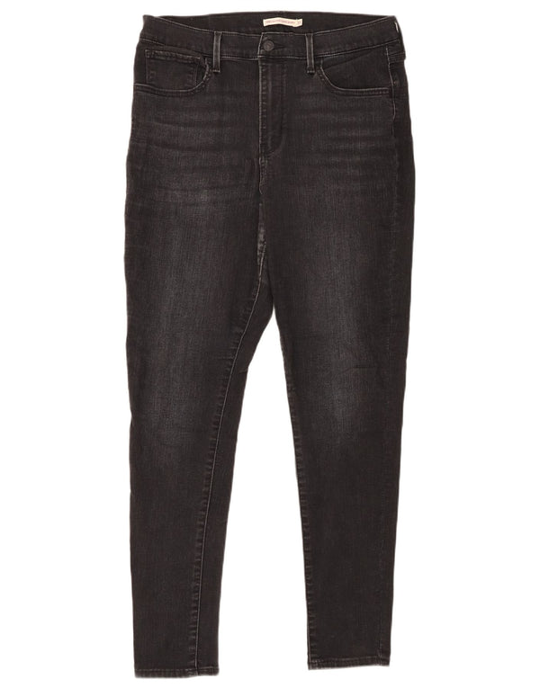 Levi's Womens 720 High Rise Super Skinny Jeans W31 L30 Black Cotton