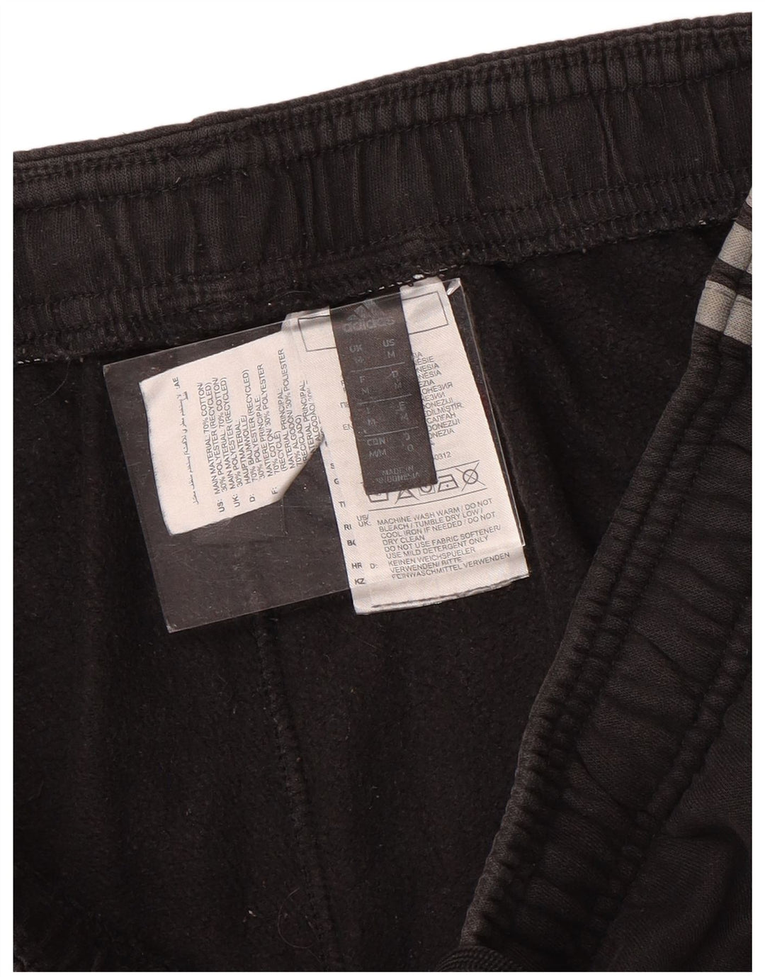 Pantaloni de trening pentru femei ADIDAS Joggeri UK 12 Bumbac mediu negru