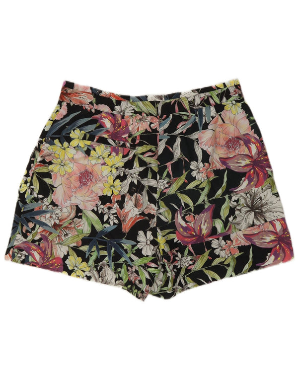Pantaloni scurti chino pentru femei Reiss UK 10 Small W27 Poliester floral negru