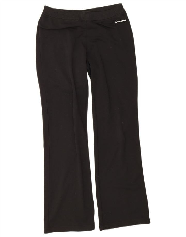 Pantaloni de trening Diadora pentru femei UK 12 Poliester mediu negru