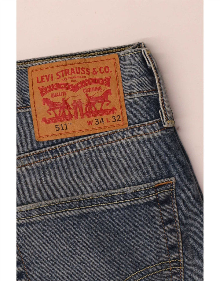 Blugi Levi's 511 Slim W34 L29 Albastru