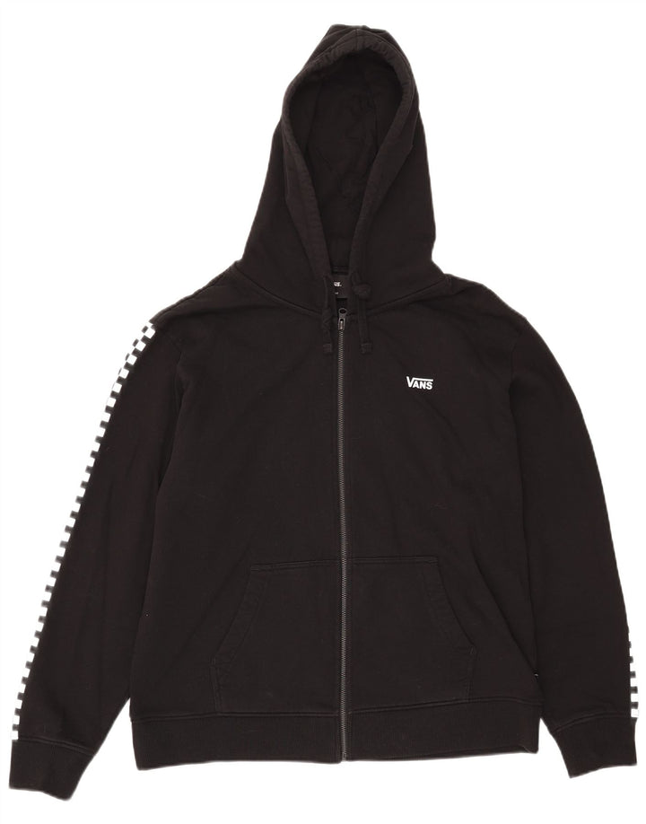 Pulover Vans Graphic Zip pentru bărbați, bumbac mare, negru