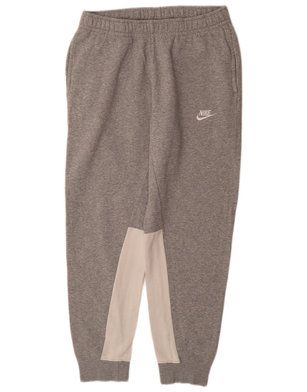Pantaloni de trening pentru bărbați NIKE Pantaloni de jogging, gri mediu, bumbac color bloc