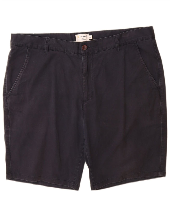Pantaloni scurți chino pentru bărbați Farah W36, mari, albastru, bumbac