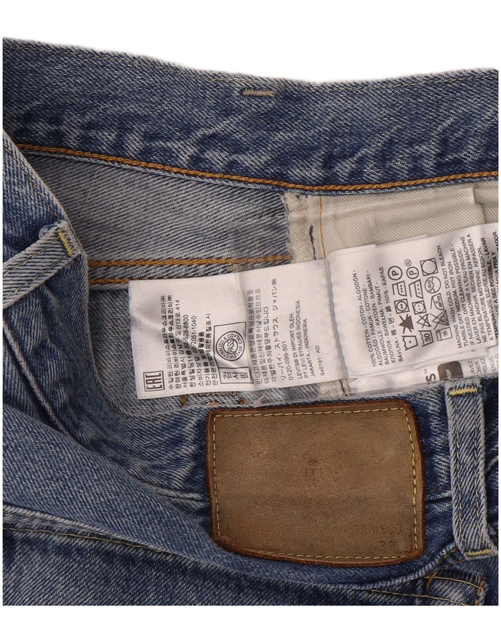 Blugi drepti pentru bărbați Levi's W34 L32 Bumbac albastru
