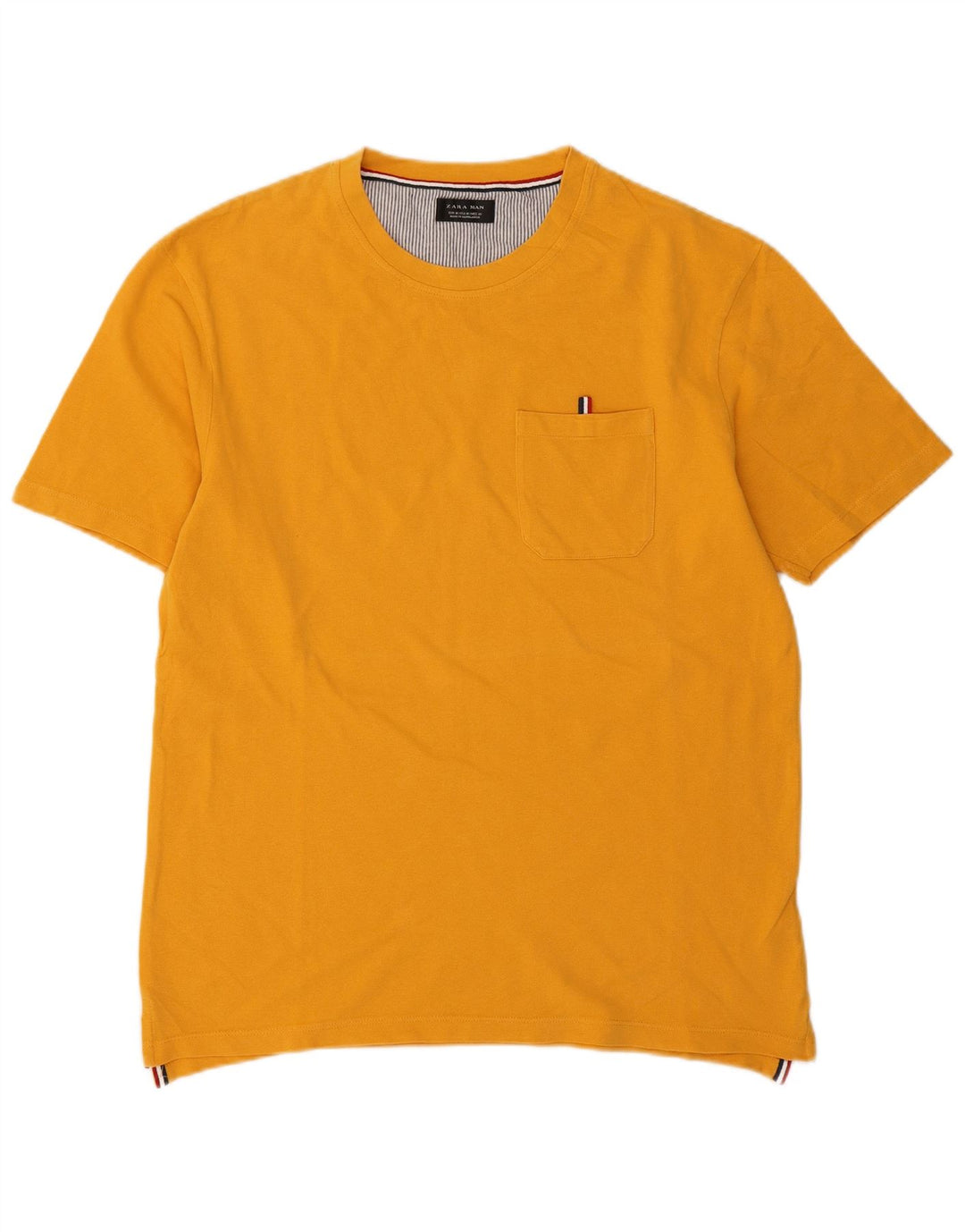 Tricou pentru bărbați Zara Top Mediu Galben