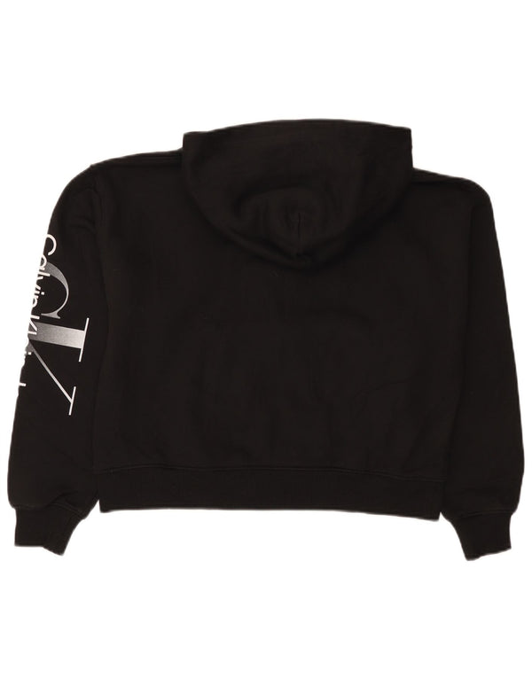 CALVIN KLEIN JEANS Pulover supradimensionat pentru femei UK 10 Mic Negru